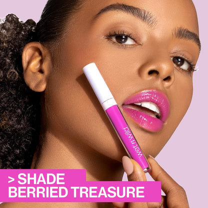 Megaslicks Lip Gloss, Ultra-Glossy, Vitamin-E Enriched, Ultra-Gloss High Shine Moisturizing, Cruelty-Free & Vegan - Crystal Clear